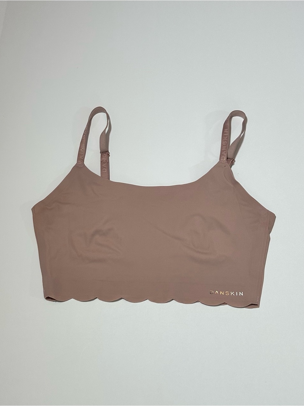 Danskin Scalloped Edge Bralette — Dusty Rose